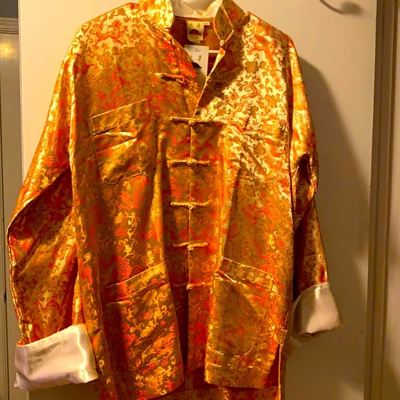 Tops - Silk Asian beautiful SHACKET, shirt/light jacket